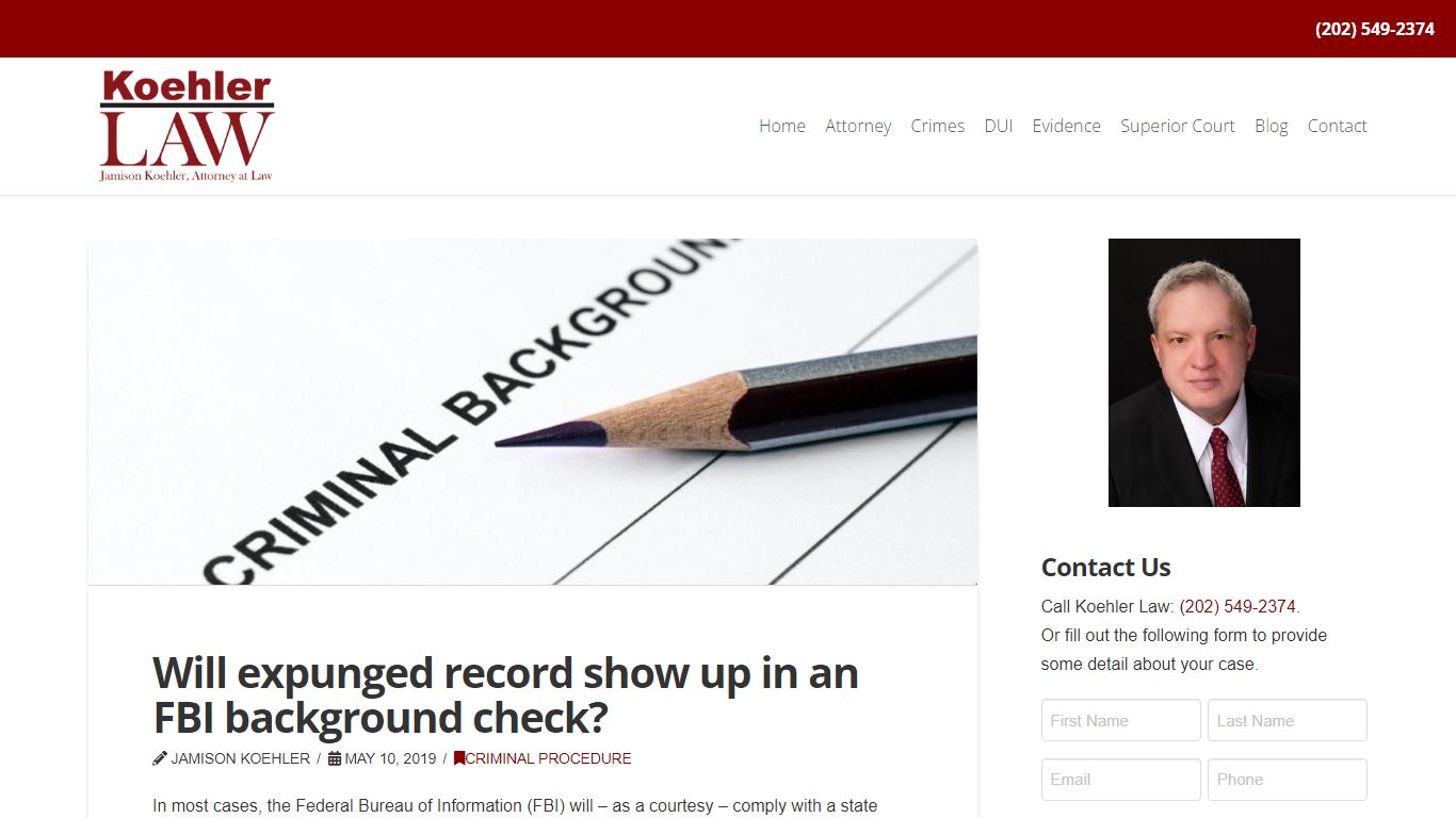 Do Expunged Records Show Up in an FBI Background Check? - Koehler Law